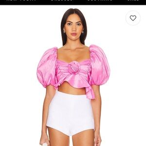 🔥🔥 HP ITEM 🔥🔥🔥💞💞Judith Crop Blouse in Pink For Love & Lemons